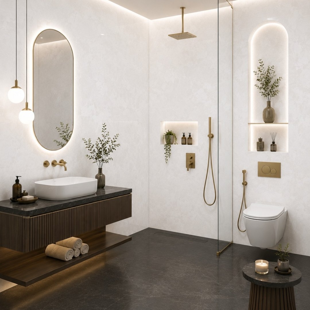 AL Petal Onyx White Marble - My Home Studio